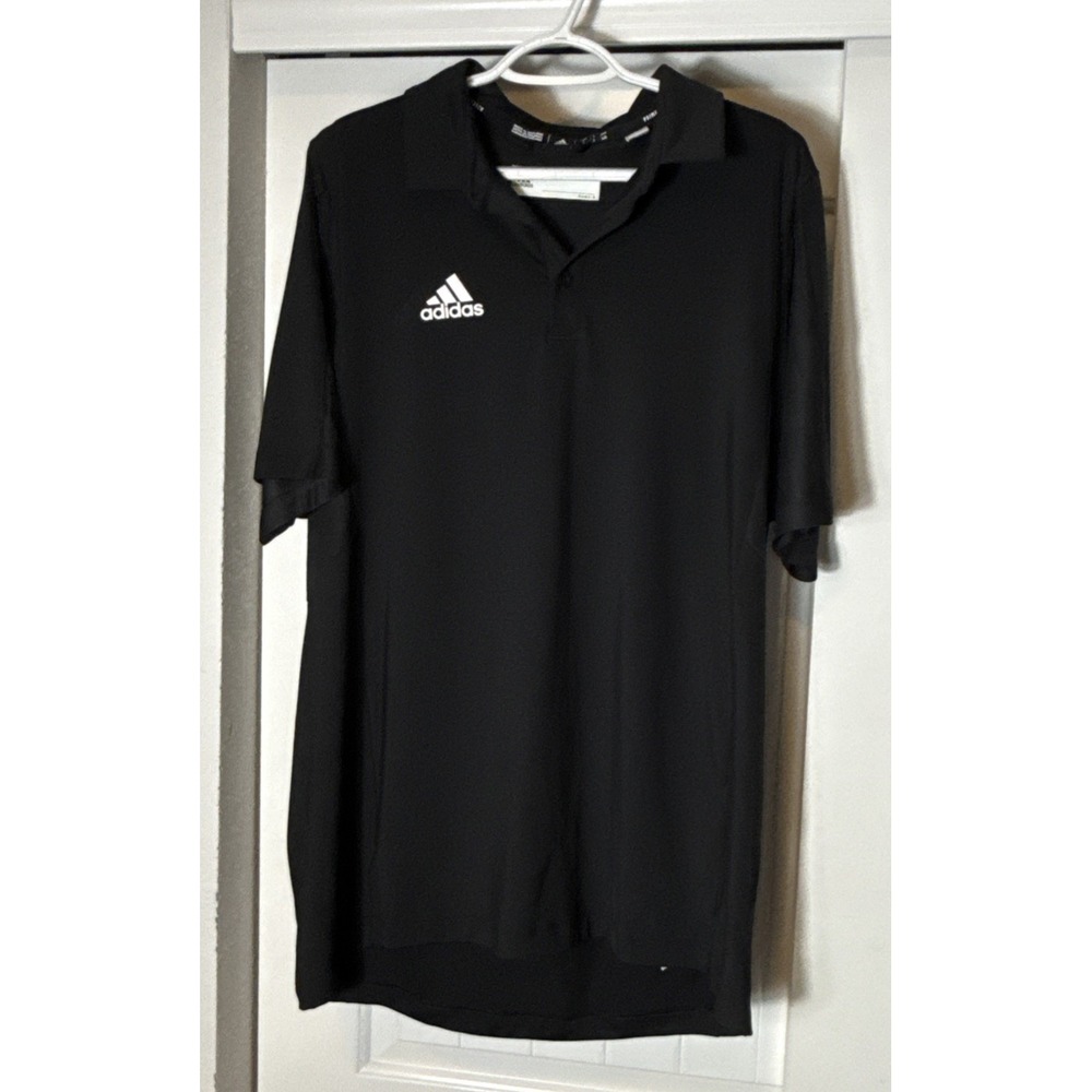 Adidas Primegreen Golf Polo Shirt – Men's Large, Black Aeroready EUC